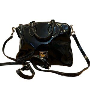 DOONEY & BOURKE Darcey Patent Leather Satchel with Crossbody Strap